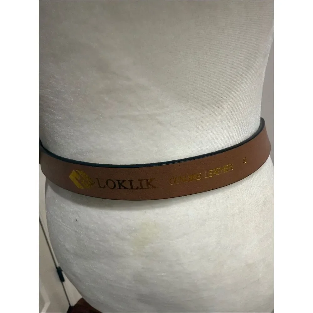 Loklik Vintage Leoparn Prin Hip Belt - Tan/Brown Size Small